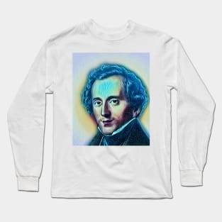 Felix Mendelssohn Portrait | Felix Mendelssohn Artwork 5 Long Sleeve T-Shirt